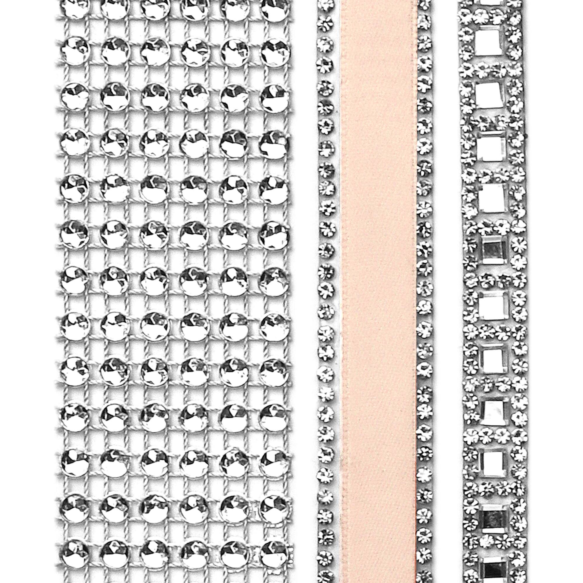 Gwen Studios 6yd. Satin & Rhinestone Trim Set